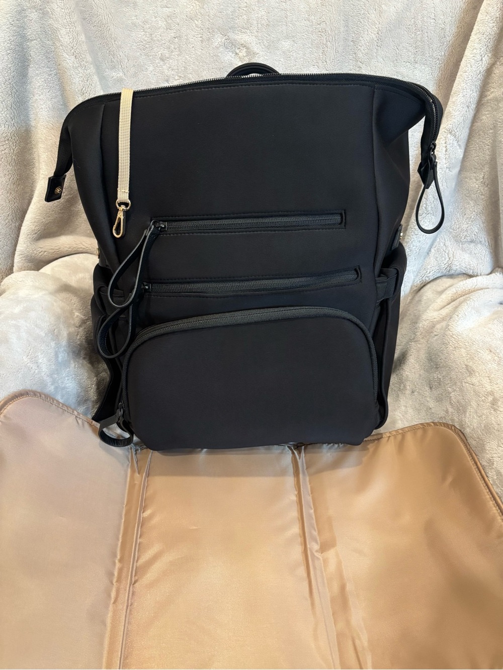 cloud island Black Diaper Bag Backpack